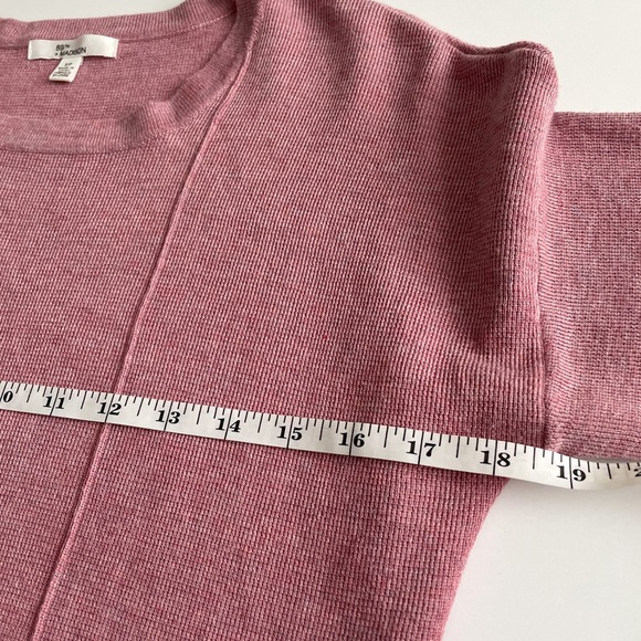 89th + Madison Mauve Heathered Sweater with Tie Front - Picture 8 of 9